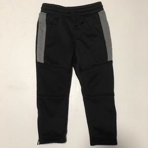 JOGGING PANTS 3T OshKosh by B’gosh BLACK & GRAY with leg zippers EUC